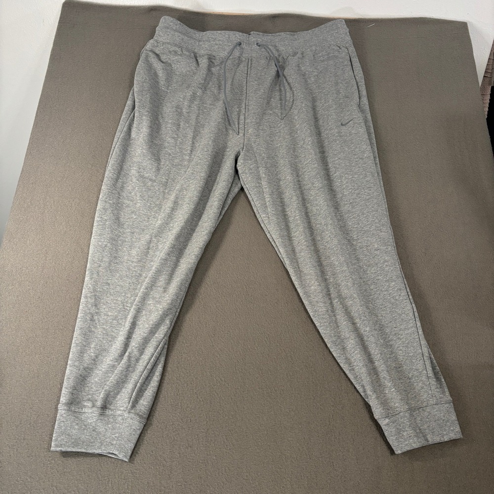 Nike Dri-FIT Training Pants Women Size XXL Gray 7/8 Length FB5434-091